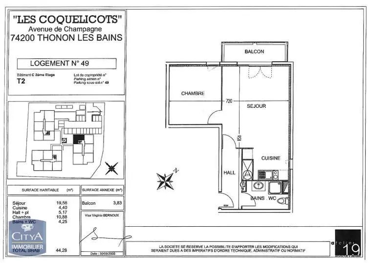 Photo 6 Appartement 2 pièces 43.8m²