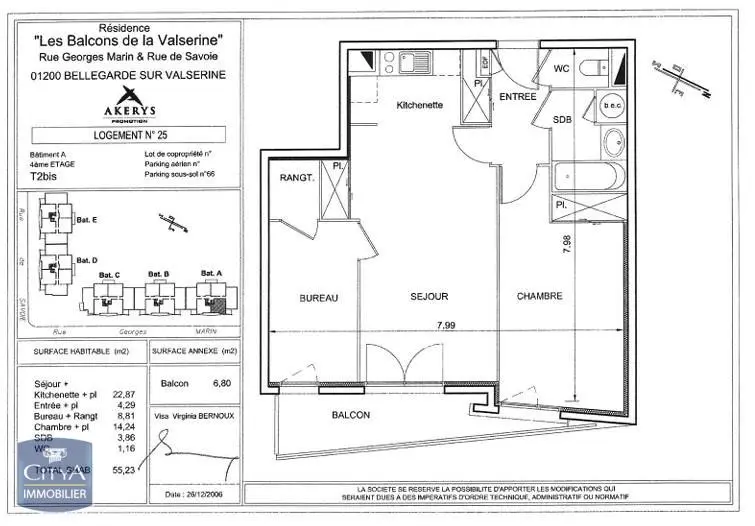 Photo 3 Appartement 3 pièces 55m²