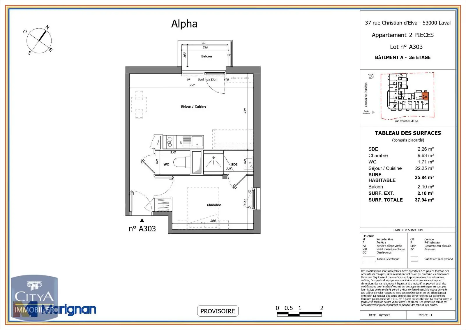 Photo 14 Appartement 2 pièces 35.84m²