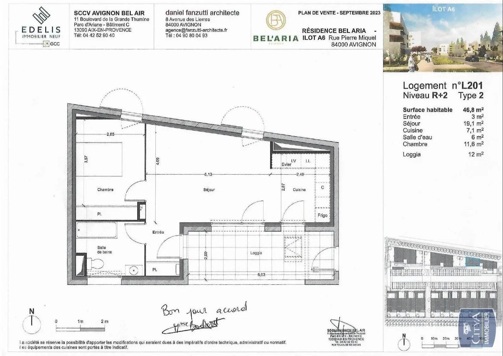 Photo 2 Appartement 2 pièces 46.8m²