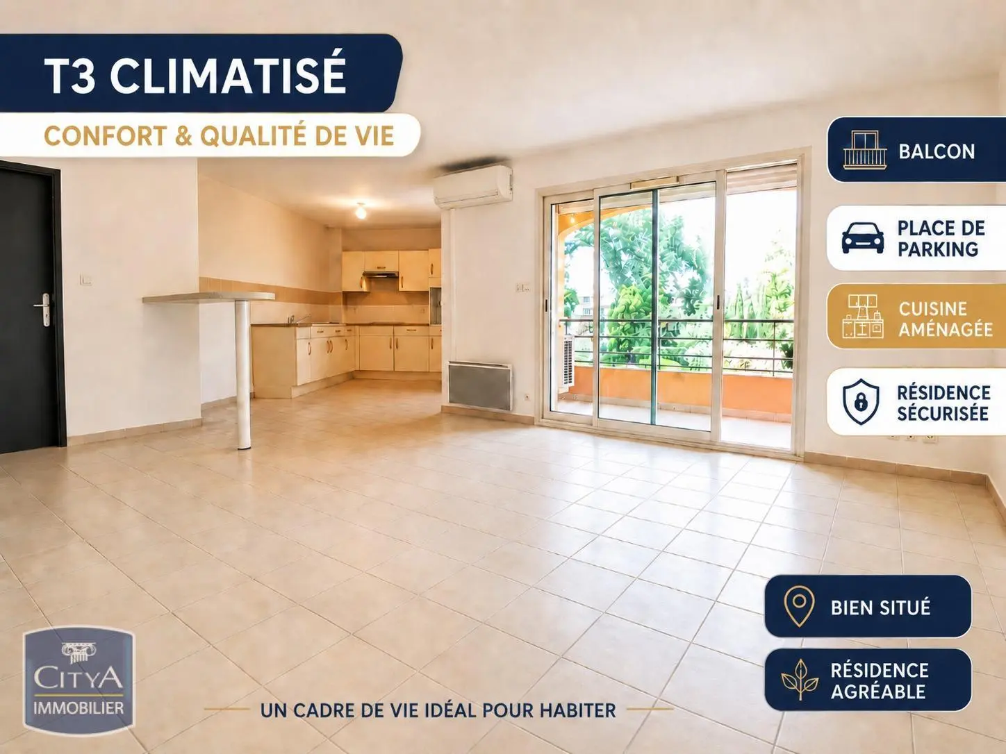Photo 1 Appartement 3 pièces 75.57m²