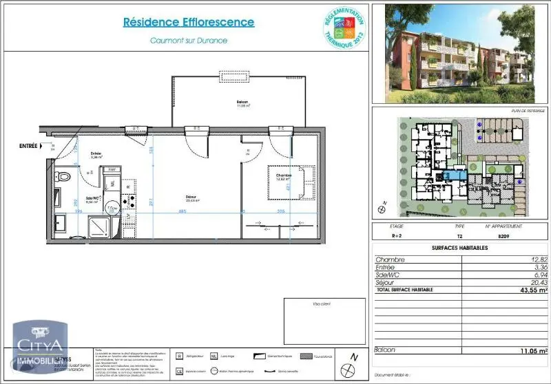 Photo 6 Appartement 2 pièces 43.55m²