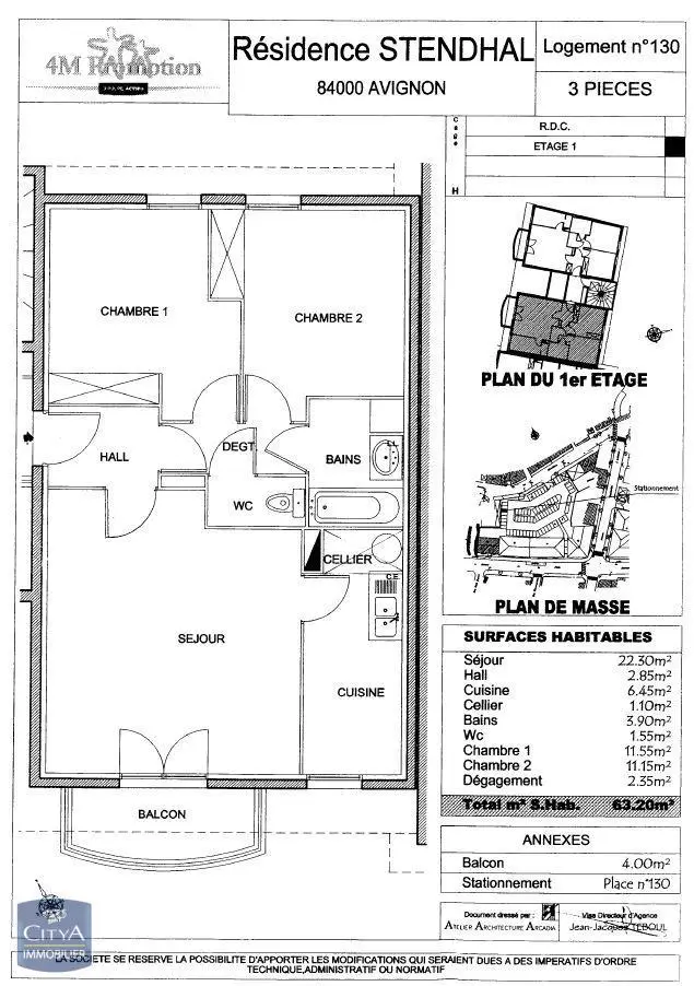 Photo 6 Appartement 3 pièces 63.2m²