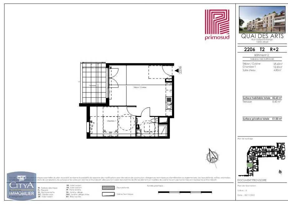 Photo 7 Appartement 2 pièces 42.6m²