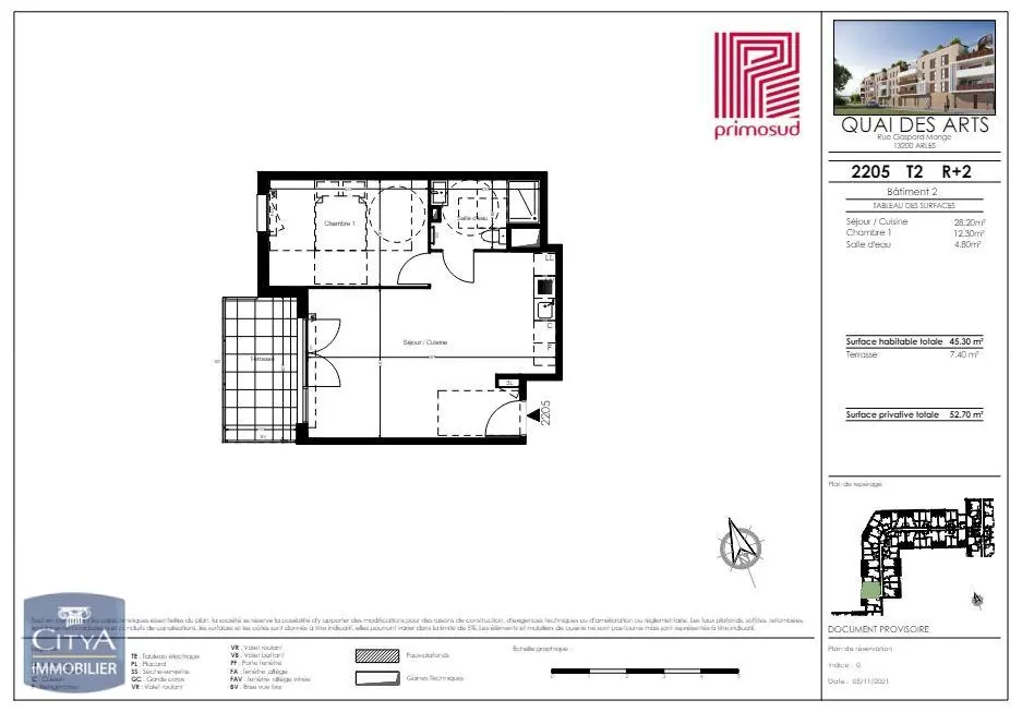 Photo 8 Appartement 2 pièces 45.3m²