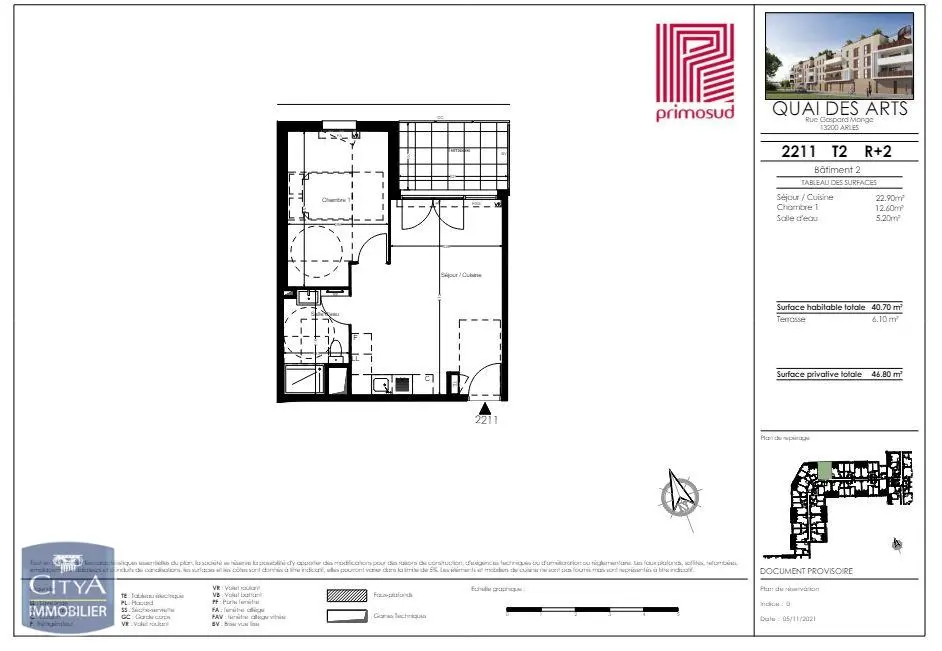 Photo 10 Appartement 2 pièces 40.7m²