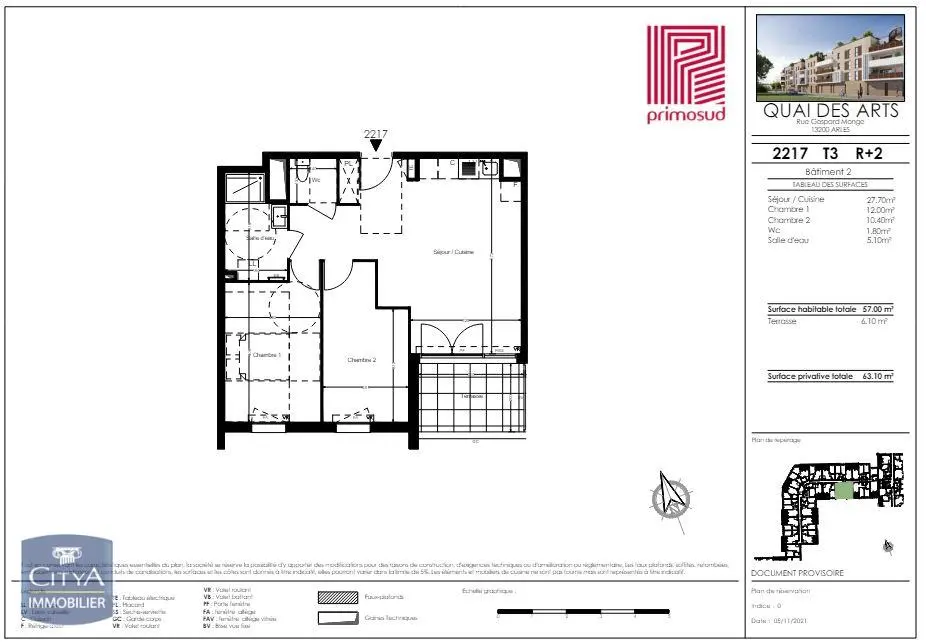 Photo 10 Appartement 3 pièces 57m²