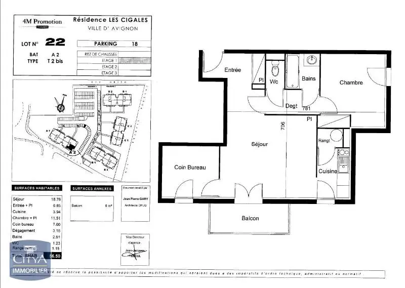 Photo 9 Appartement 3 pièces 56.6m²
