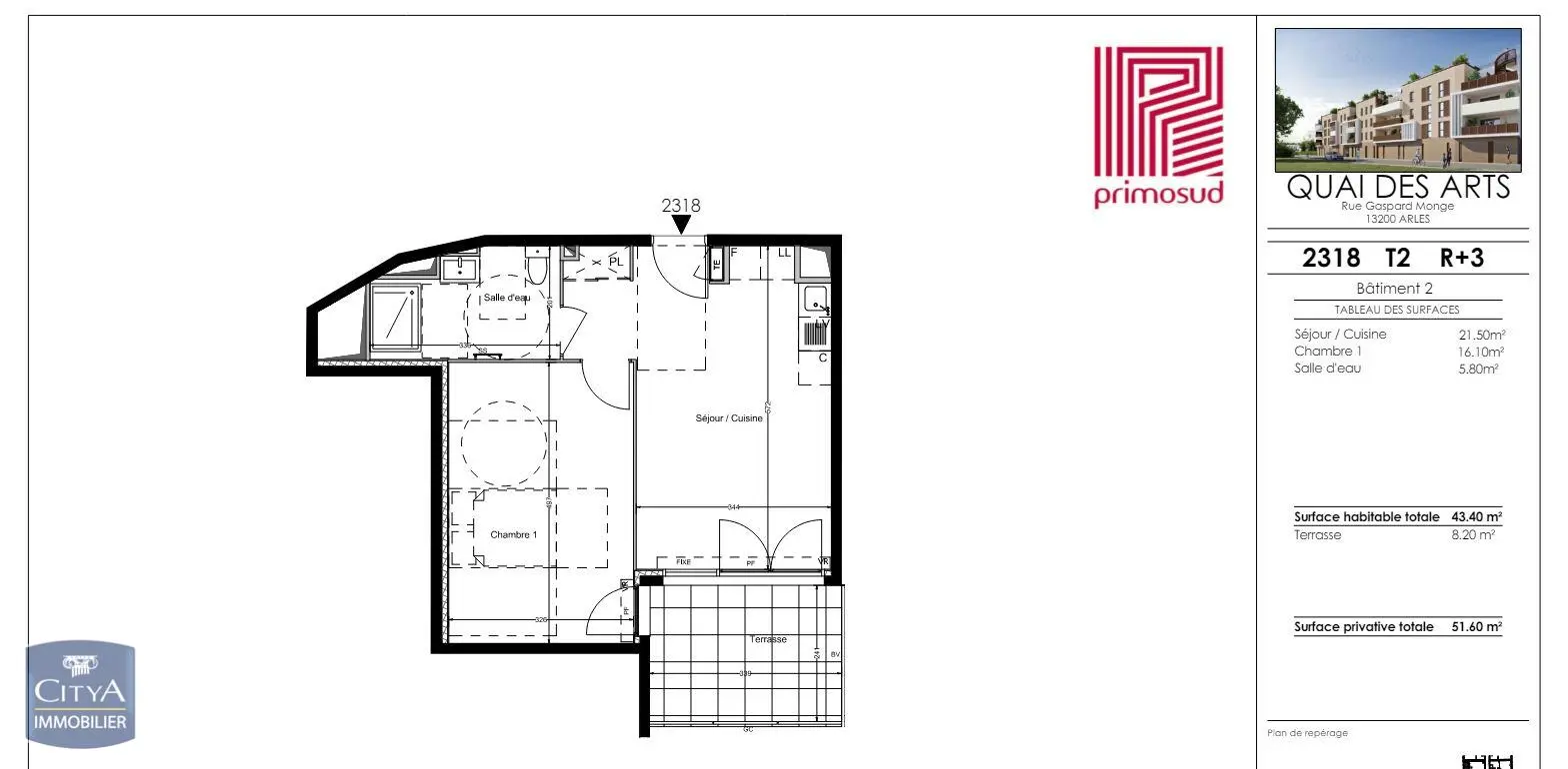 Photo 8 Appartement 2 pièces 43.4m²