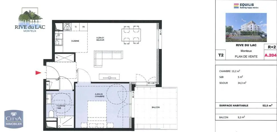 Photo 8 Appartement 2 pièces 52.5m²