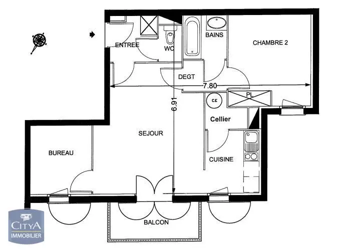 Photo 8 Appartement 3 pièces 52.33m²