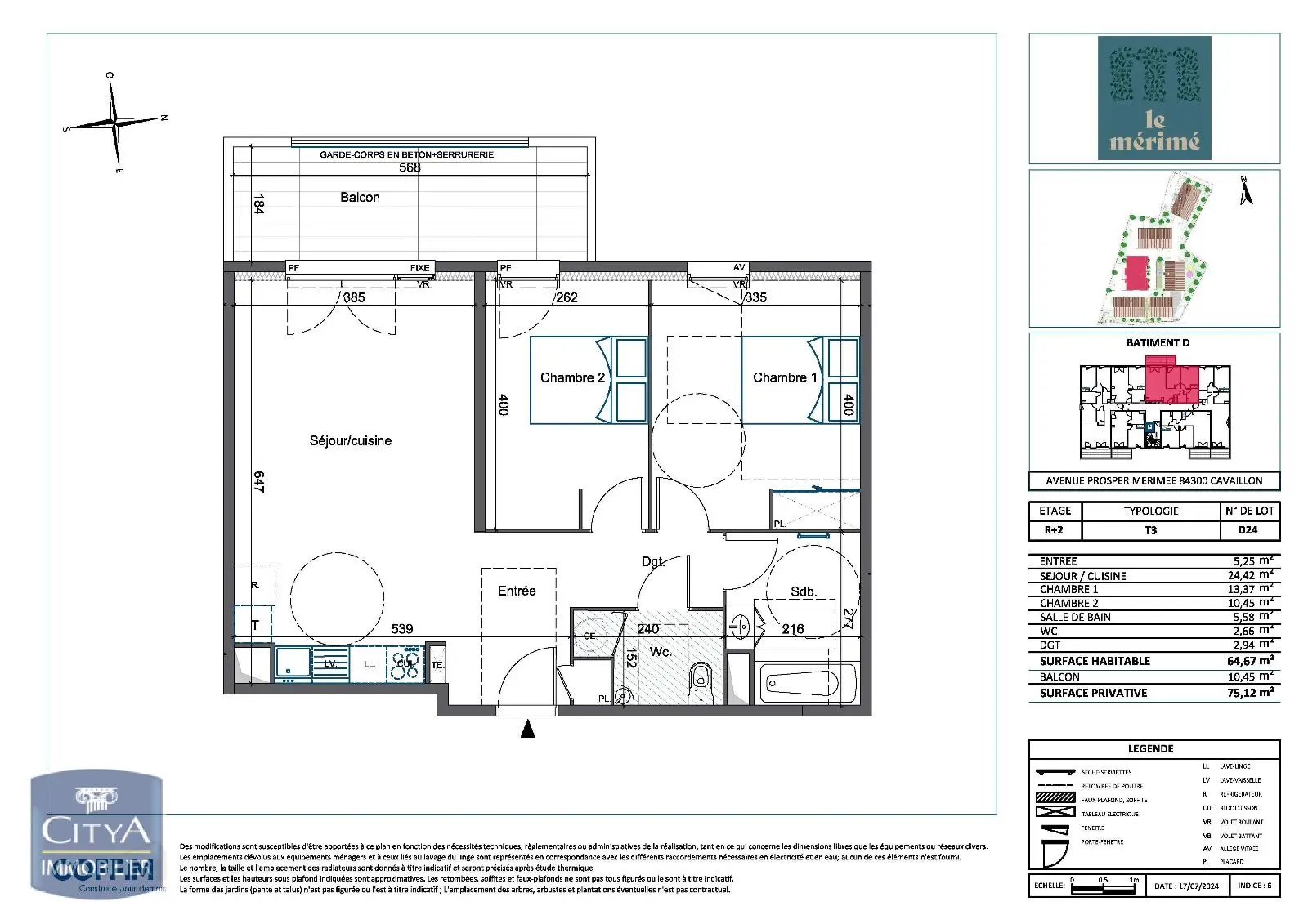 Photo 1 Appartement 3 pièces 64.67m²