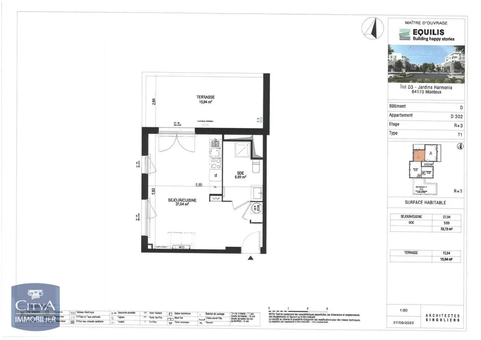 Photo 8 Appartement 1 pièce 32.73m²