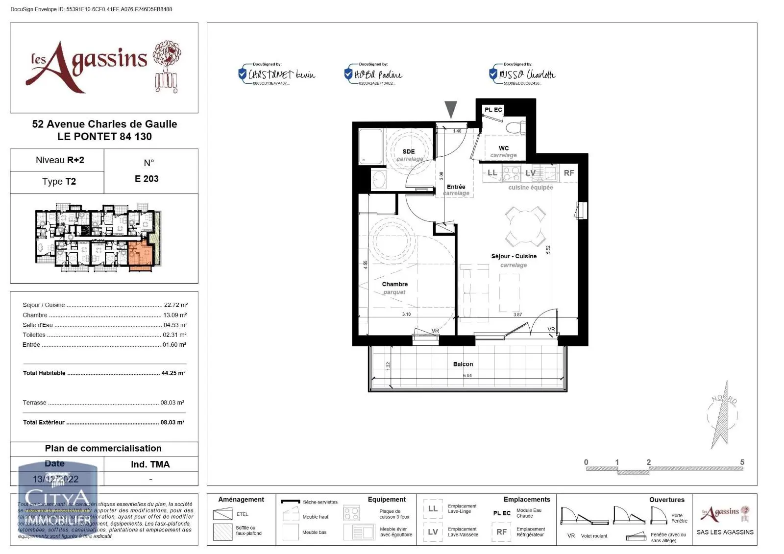 Photo 1 Appartement 2 pièces 44.25m²
