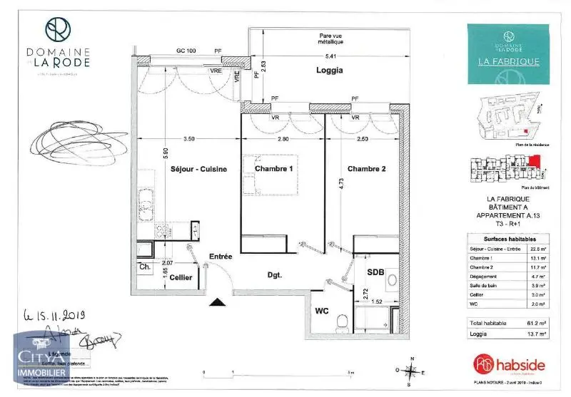 Photo 10 Appartement 3 pièces 61.55m²