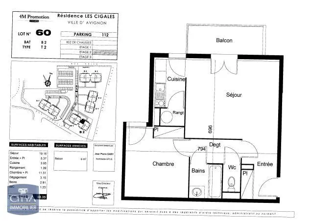 Photo 7 Appartement 2 pièces 48.65m²