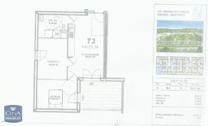 Photo 9 Appartement 3 pièces 52.55m²