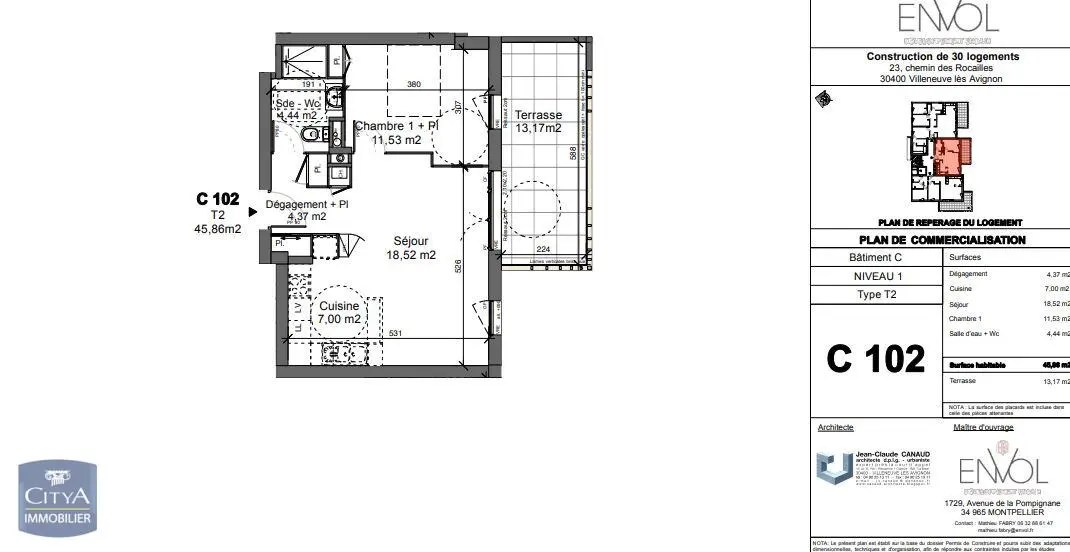 Photo 7 Appartement 2 pièces 45.86m²