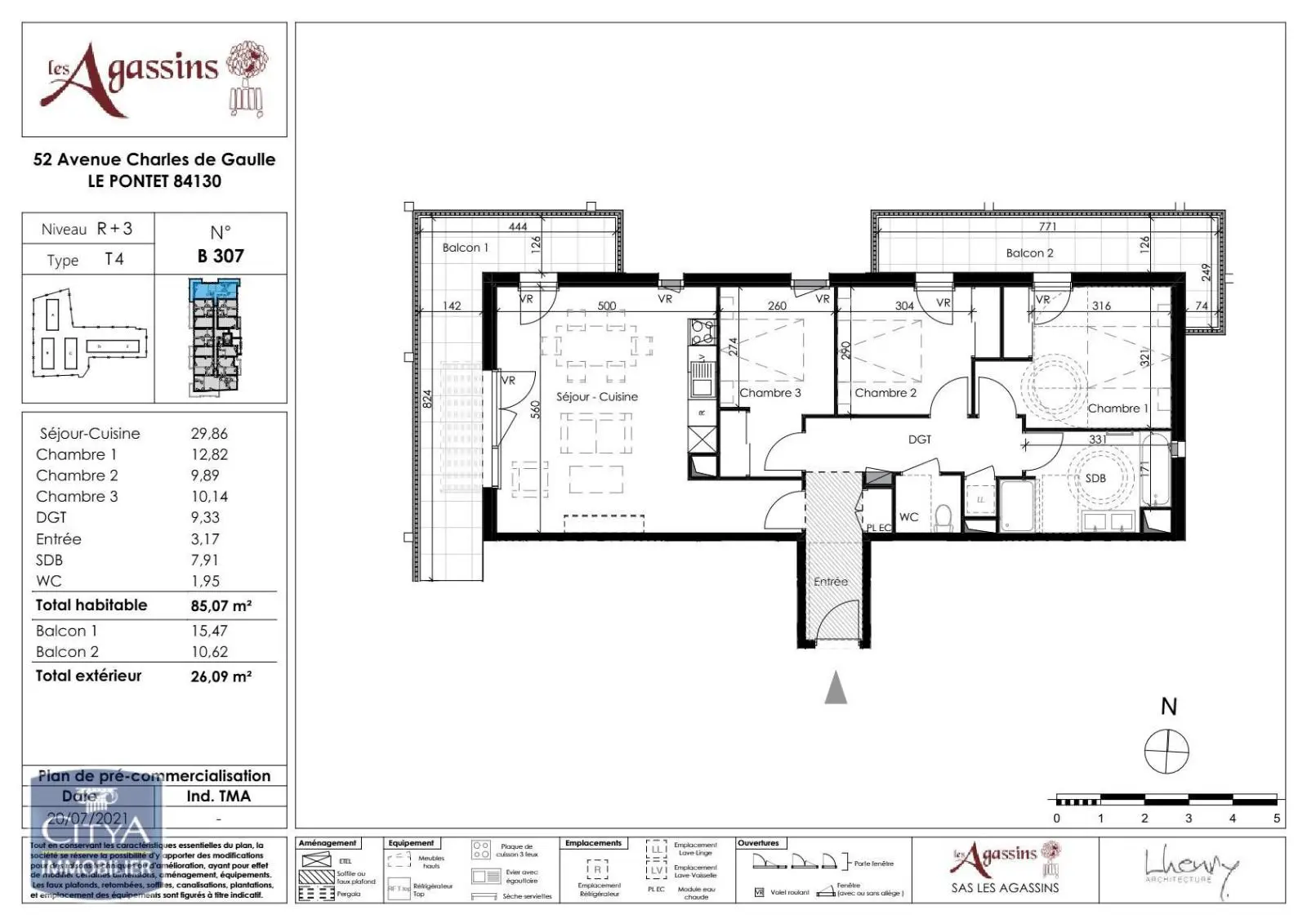 Photo 1 Appartement 4 pièces 85.07m²