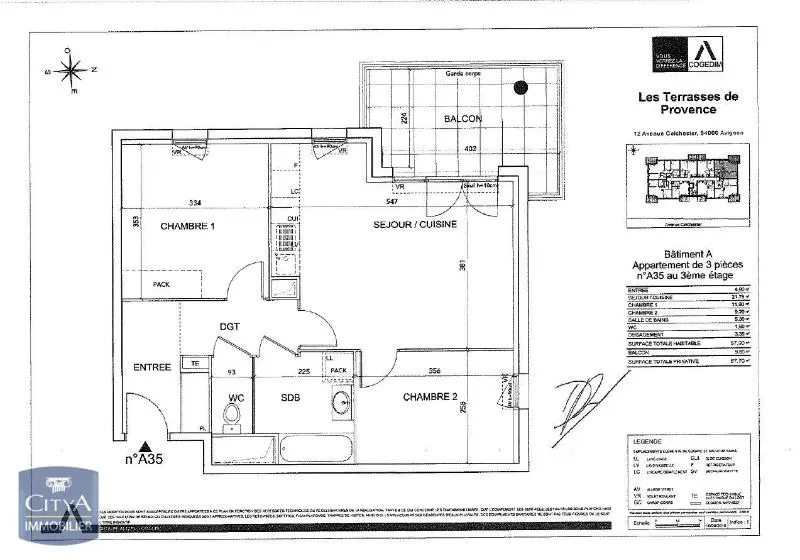 Photo 9 Appartement 3 pièces 57.94m²