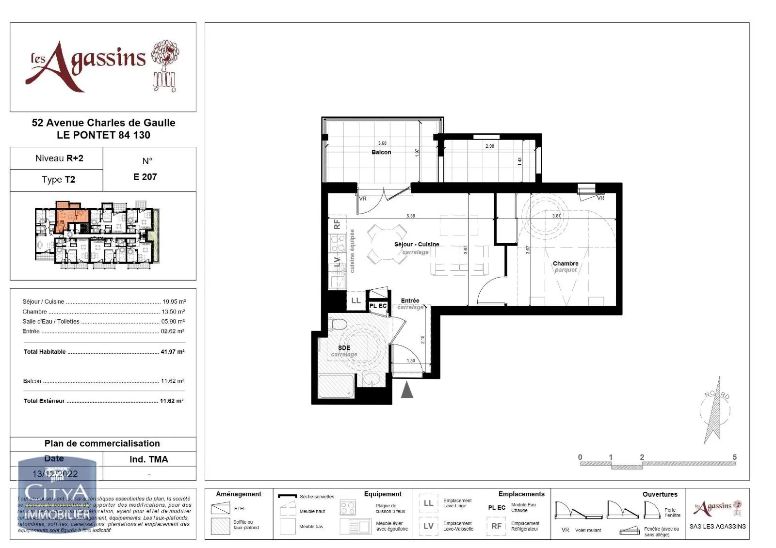 Photo 1 Appartement 2 pièces 41.97m²