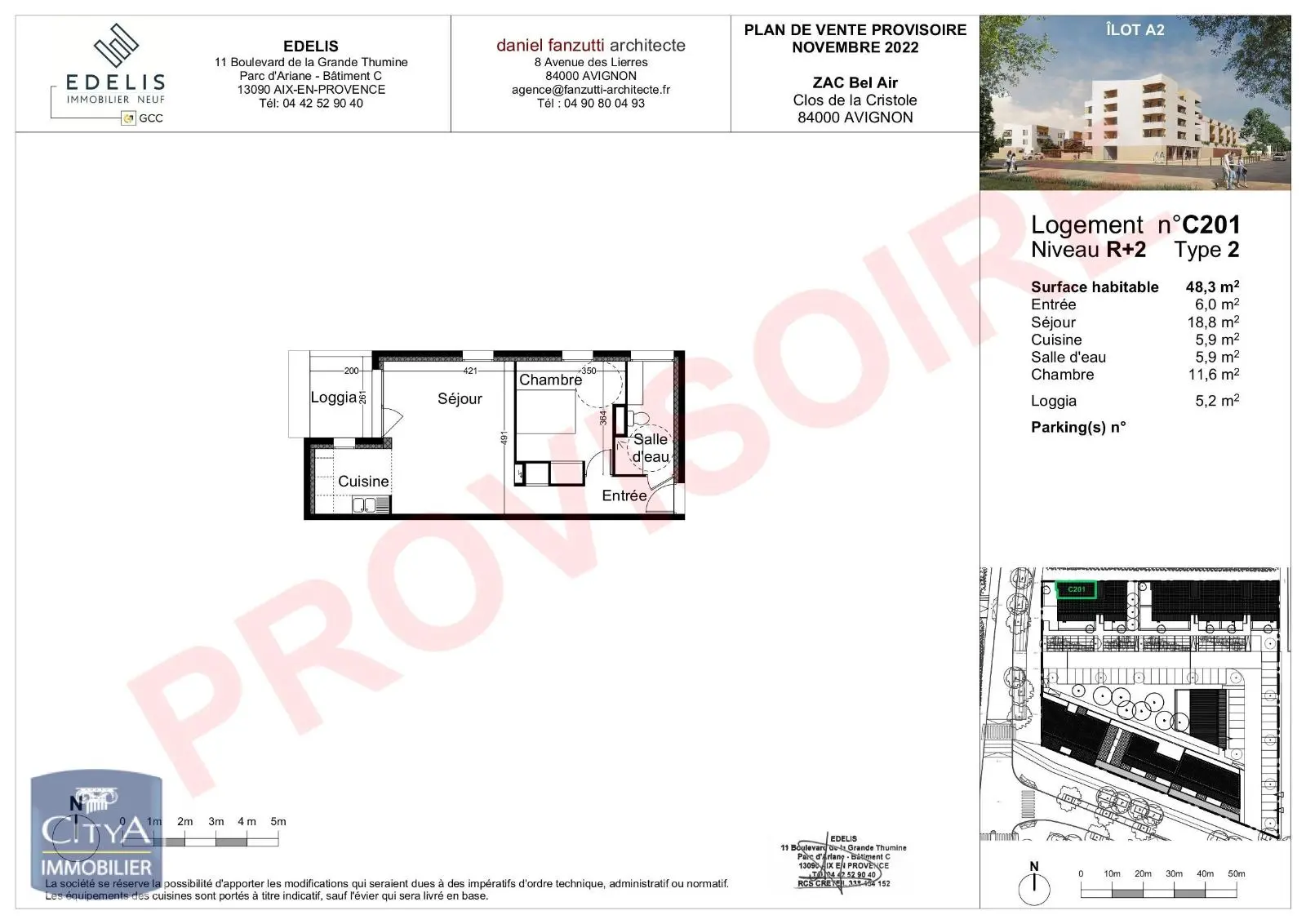 Photo 2 Appartement 2 pièces 48.3m²