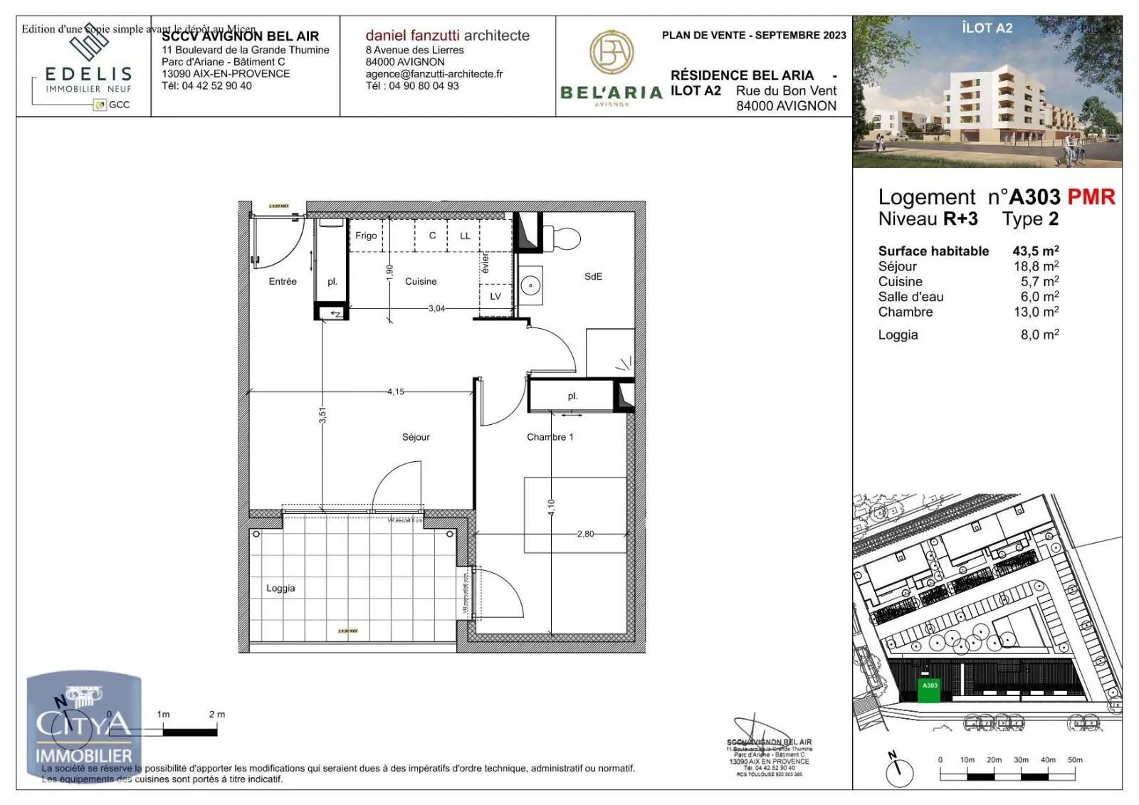 Photo 2 Appartement 2 pièces 43.5m²