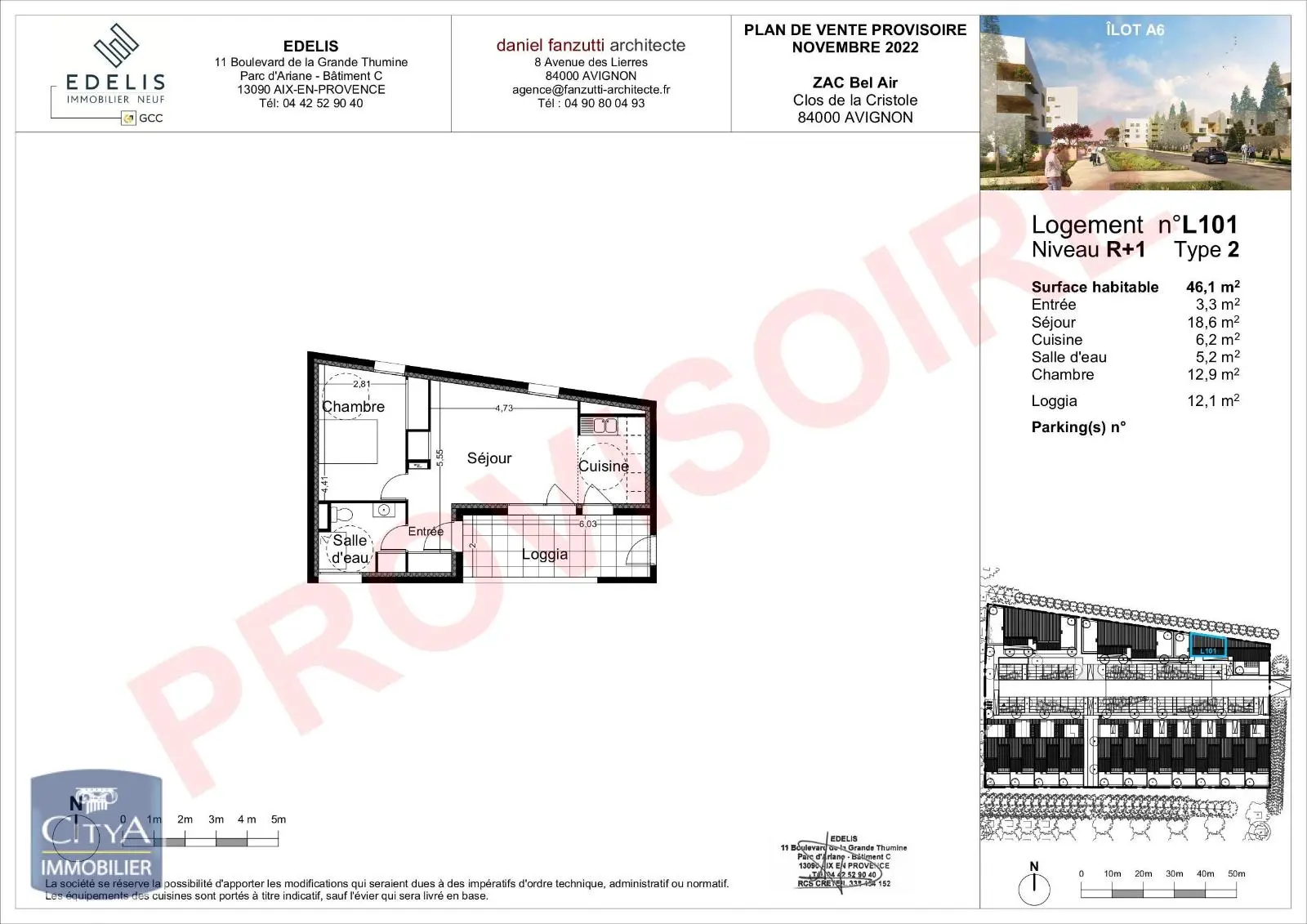 Photo 2 Appartement 2 pièces 46.1m²