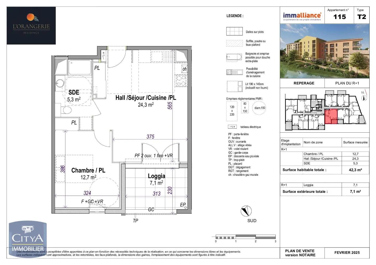 Photo 2 Appartement 2 pièces 42.3m²