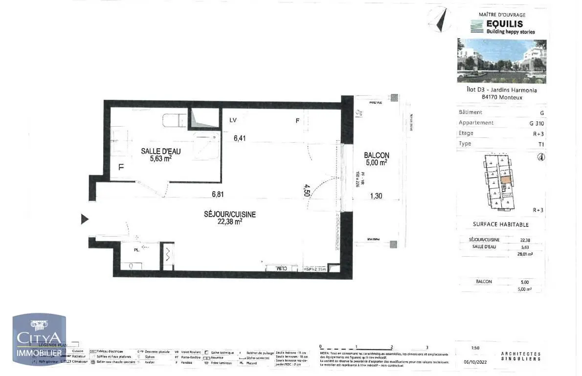 Photo 1 Appartement 1 pièce 28.01m²