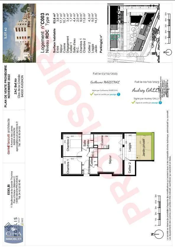 Photo 2 Appartement 3 pièces 63.6m²