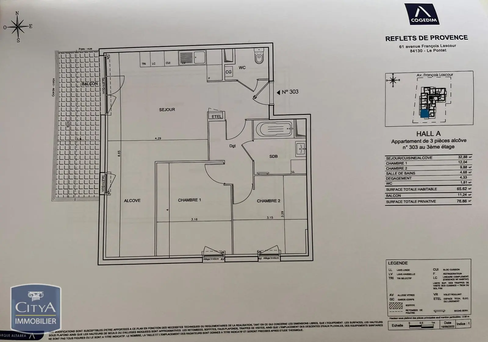 Photo 11 pour Appartement 3 pièces 65.62m² Photo 11 Appartement 3 pièces 65.62m²