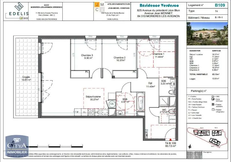 Photo 10 Appartement 4 pièces 83.13m²
