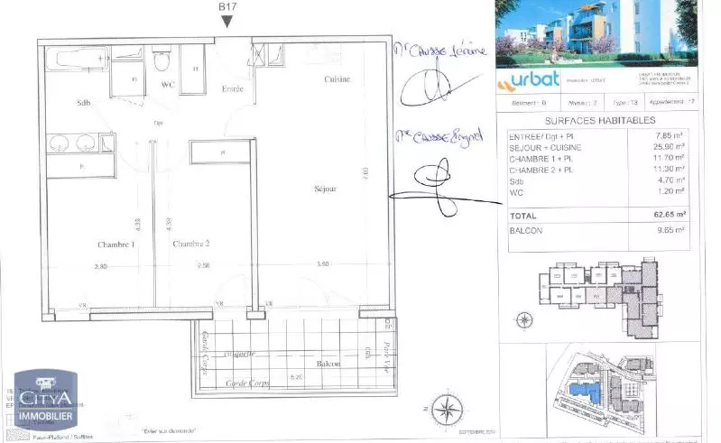 Photo 8 Appartement 3 pièces 62.65m²