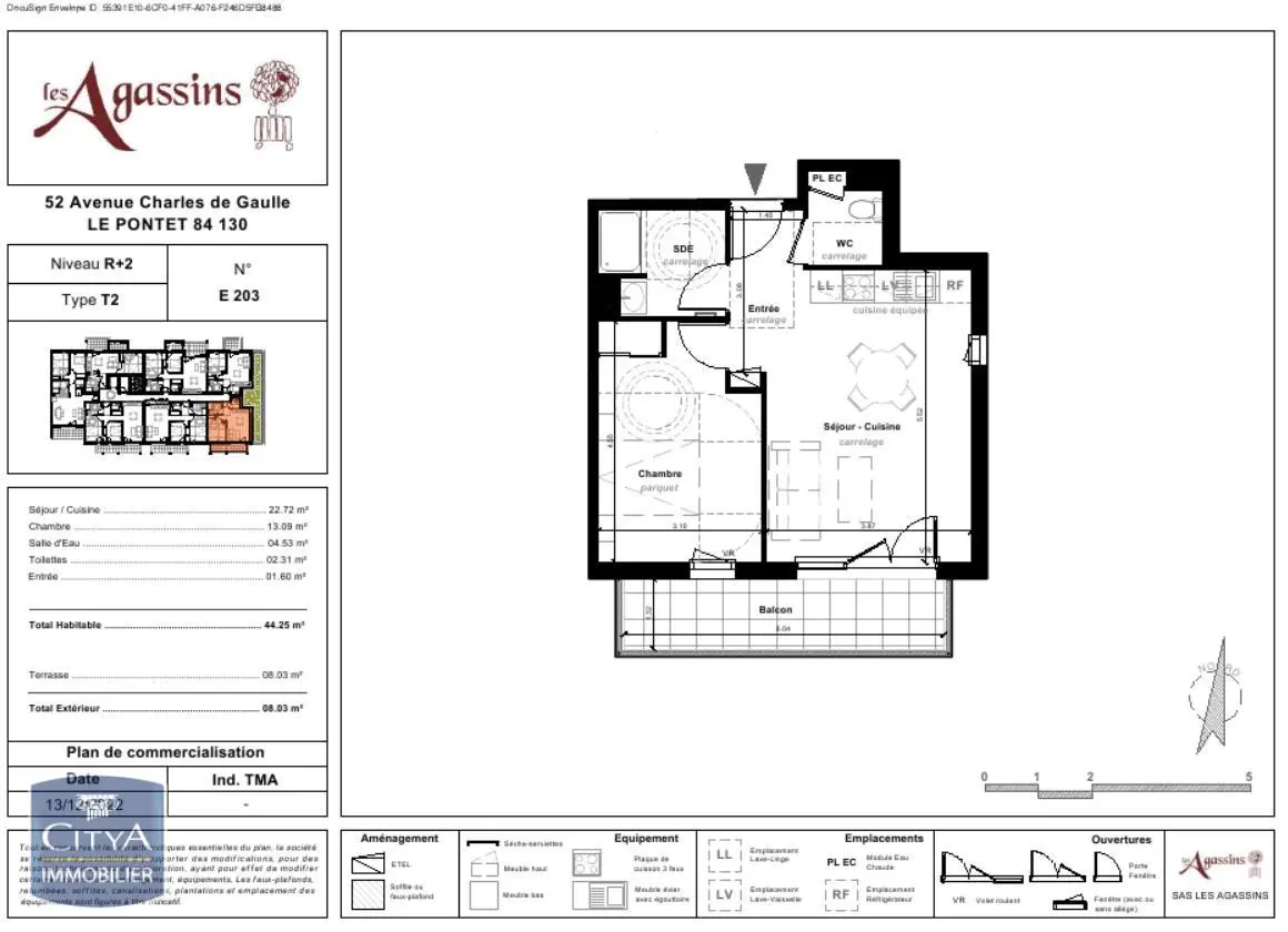 Photo 2 Appartement 2 pièces 44.25m²