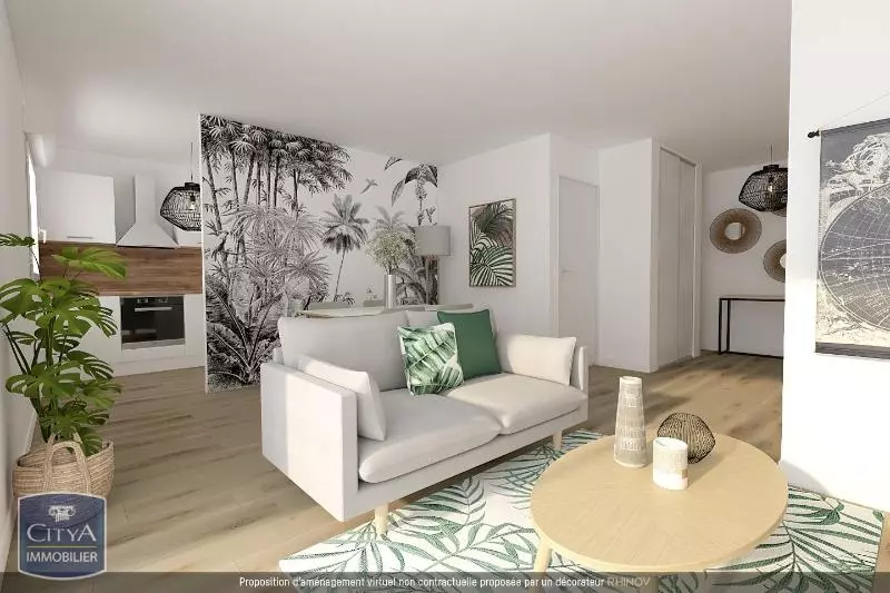 Illustration pour Appartement 3 pièces 52m² Photo Appartement 3 pièces 52m²