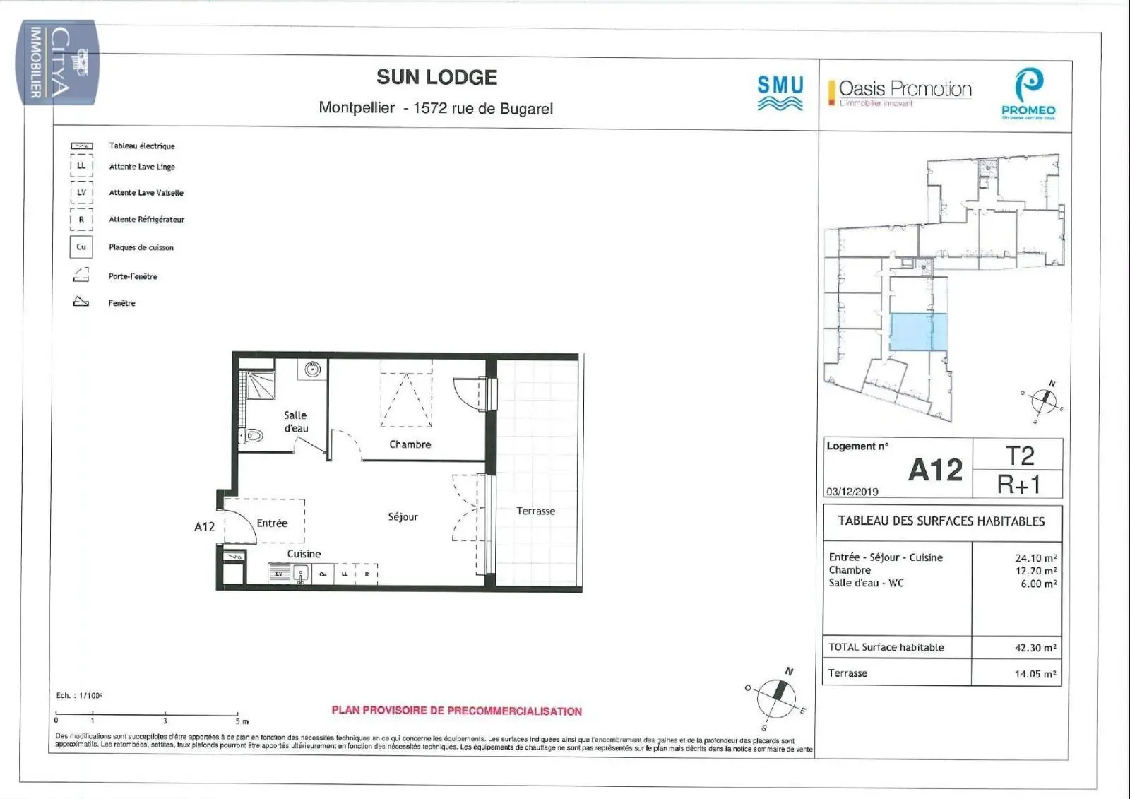 Photo 1 Appartement 2 pièces 42.3m²
