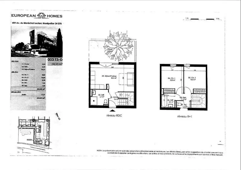 Photo 2 Appartement 3 pièces 54.33m²