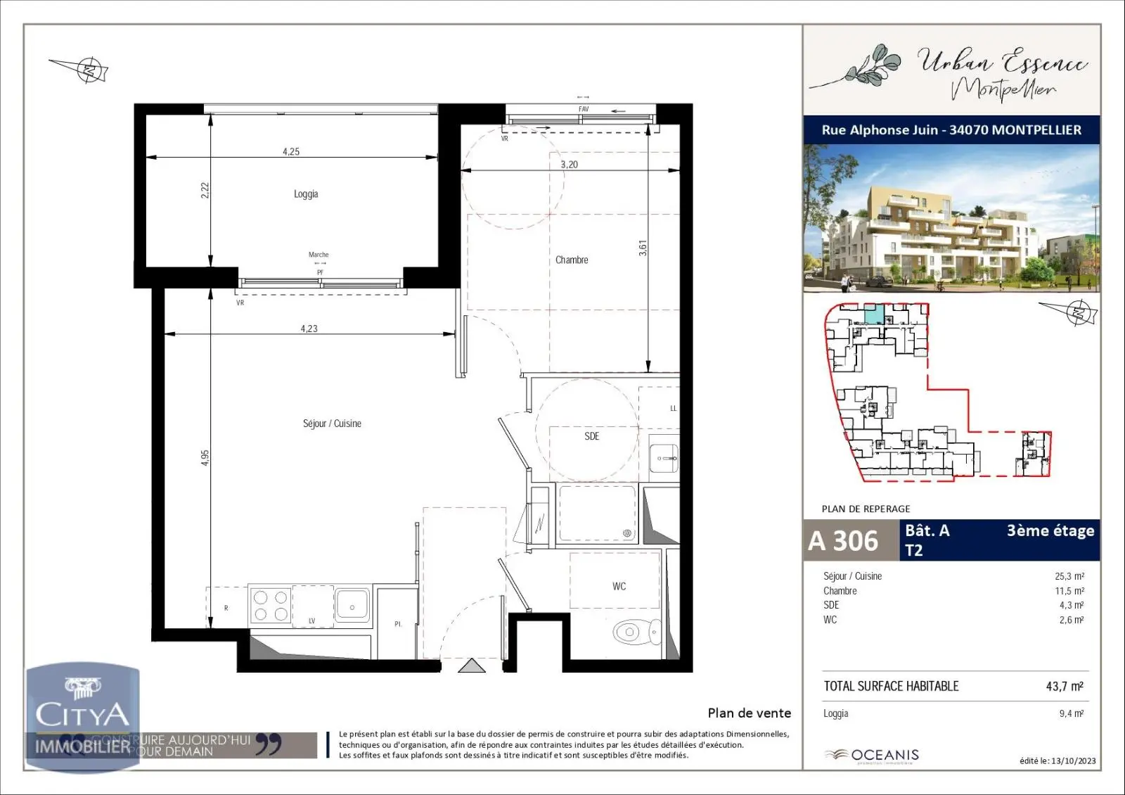 Photo 1 Appartement 2 pièces 43.7m²