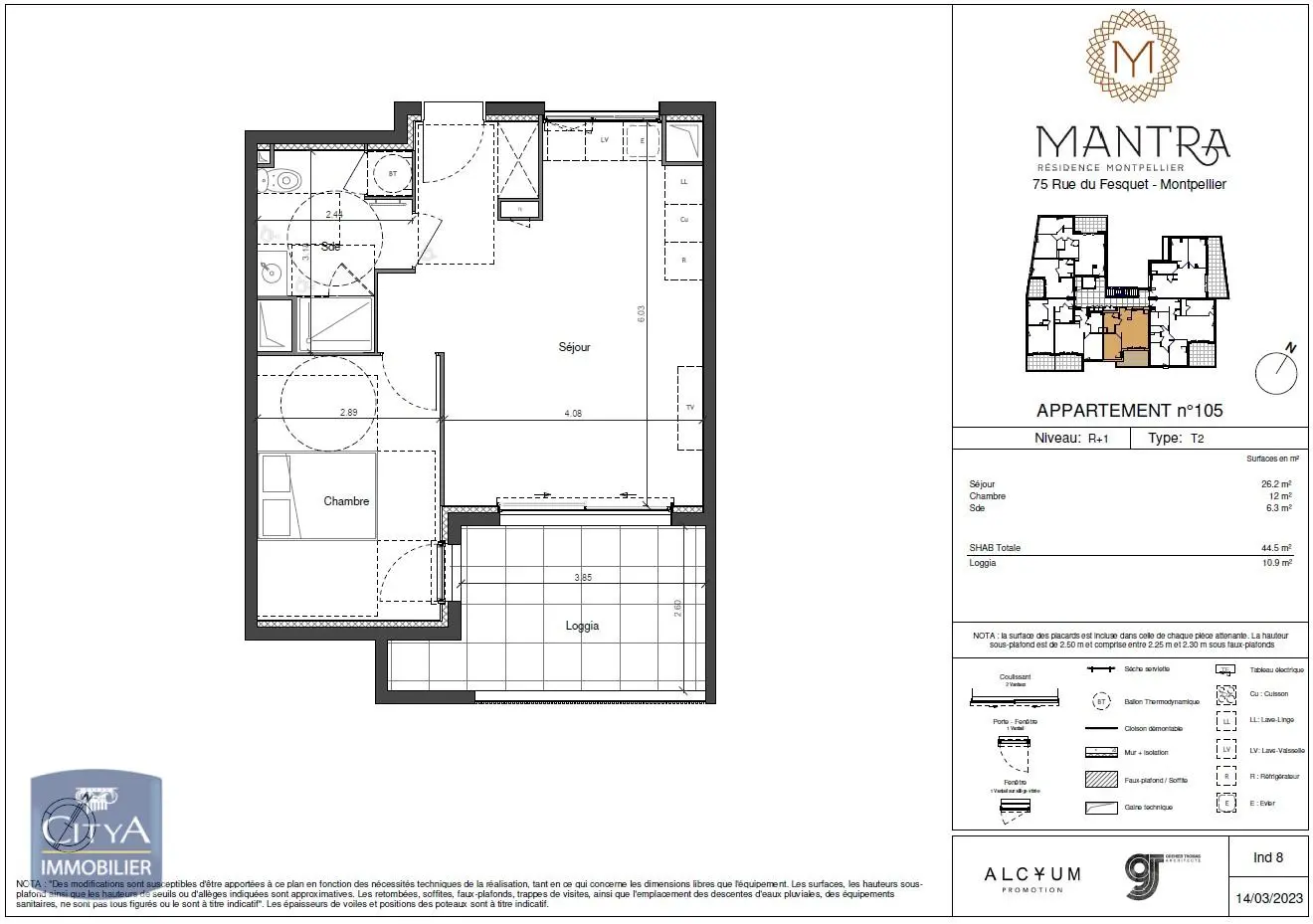Photo 1 Appartement 2 pièces 44.5m²