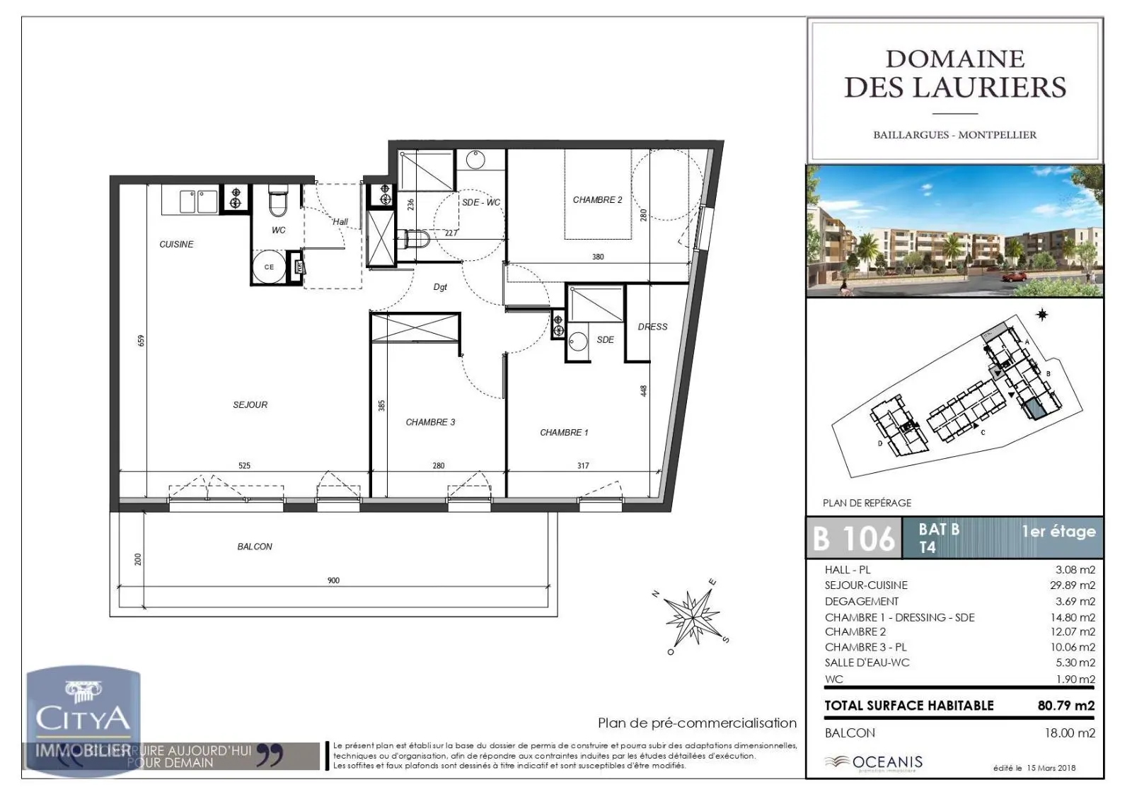 Photo 1 Appartement 4 pièces 80.79m²