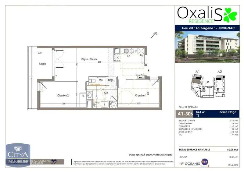 Photo 8 Appartement 3 pièces 60.09m²