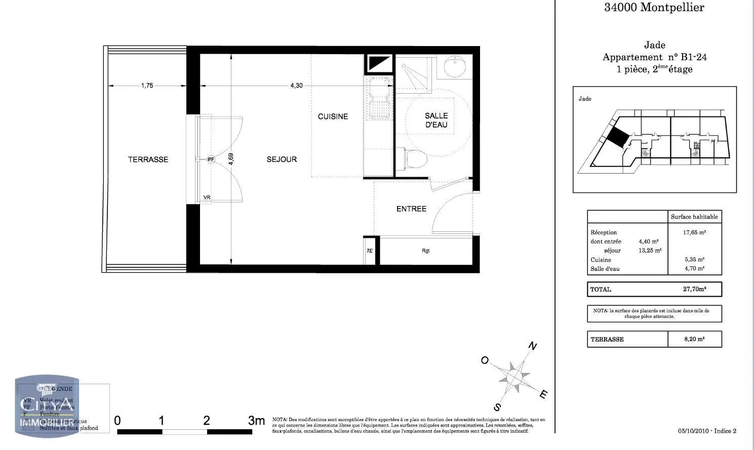 Photo 8 Appartement 1 pièce 27.7m²