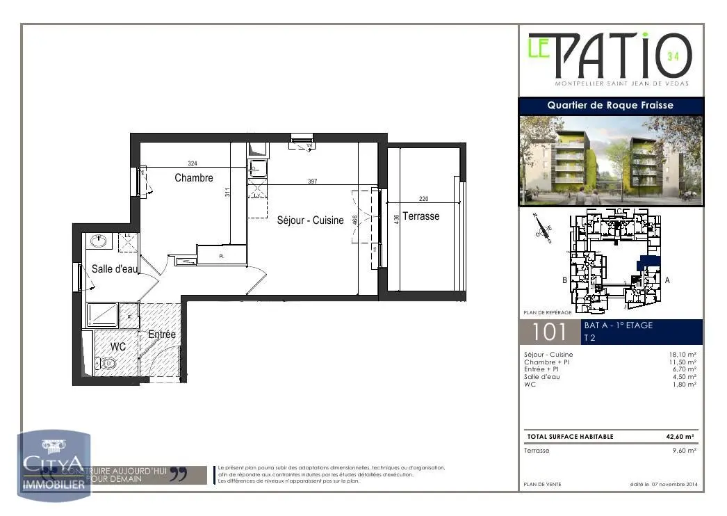 Photo 1 Appartement 2 pièces 42.6m²