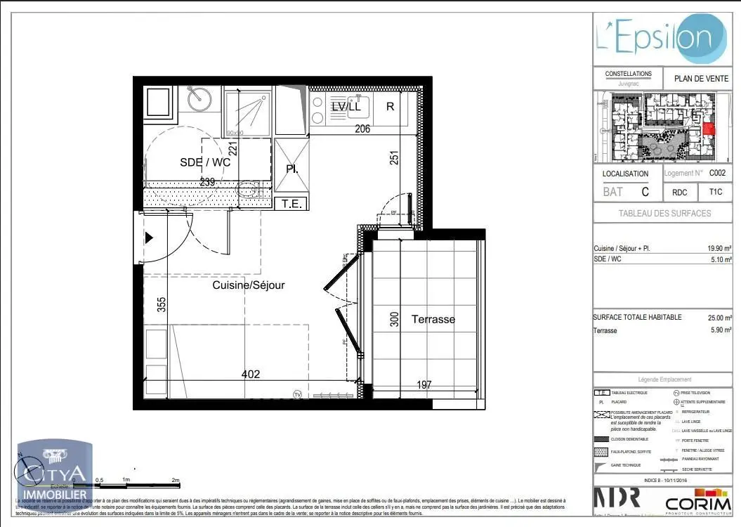 Photo 2 Appartement 1 pièce 25m²