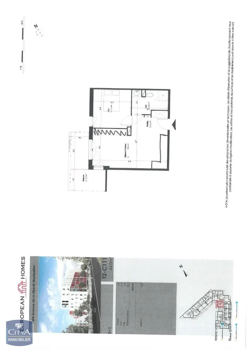 Photo 2 Appartement 2 pièces 44m²