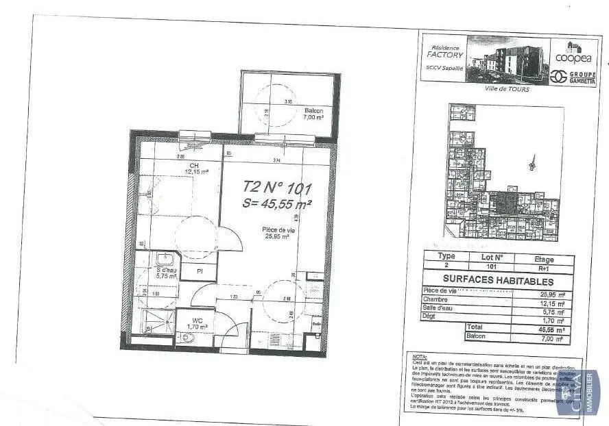Photo 6 Appartement 2 pièces 45.55m²