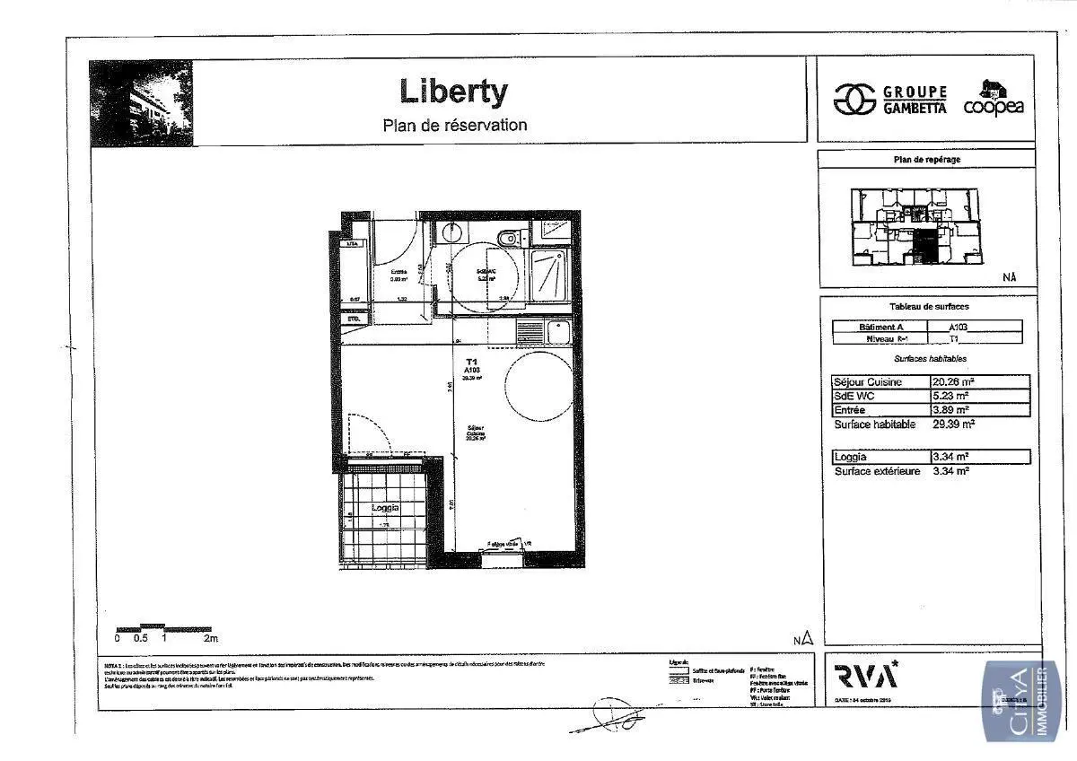 Photo 2 Appartement 1 pièce 29.39m²