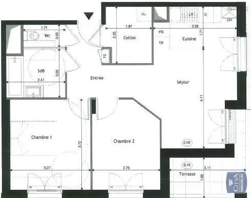 Photo 8 Appartement 3 pièces 57.38m²