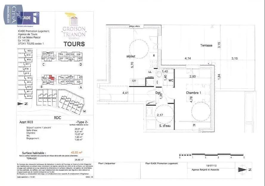 Photo 6 Appartement 2 pièces 42.03m²